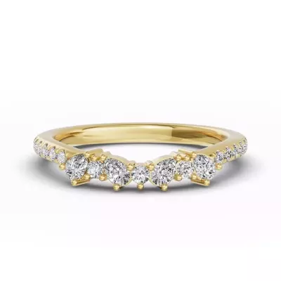 Papillon Pavé Diamond Band