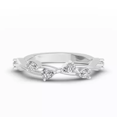 Botanical Twist Diamond Band