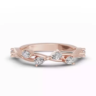 Botanical Twist Diamond Band