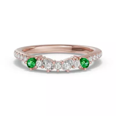 Papillon Pavé Tsavorite Band
