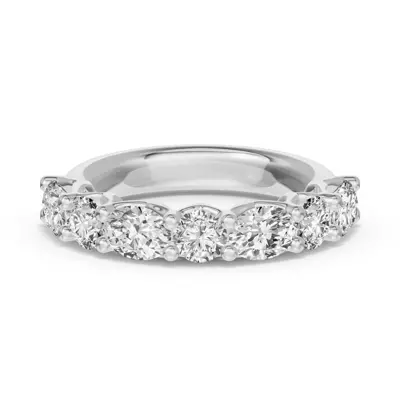 Oval & Round Unity Prong Diamond Band (1.50 ct. tw.)