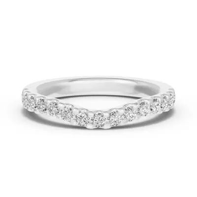 Trevi Contoured Pavé Band (2.2mm)
