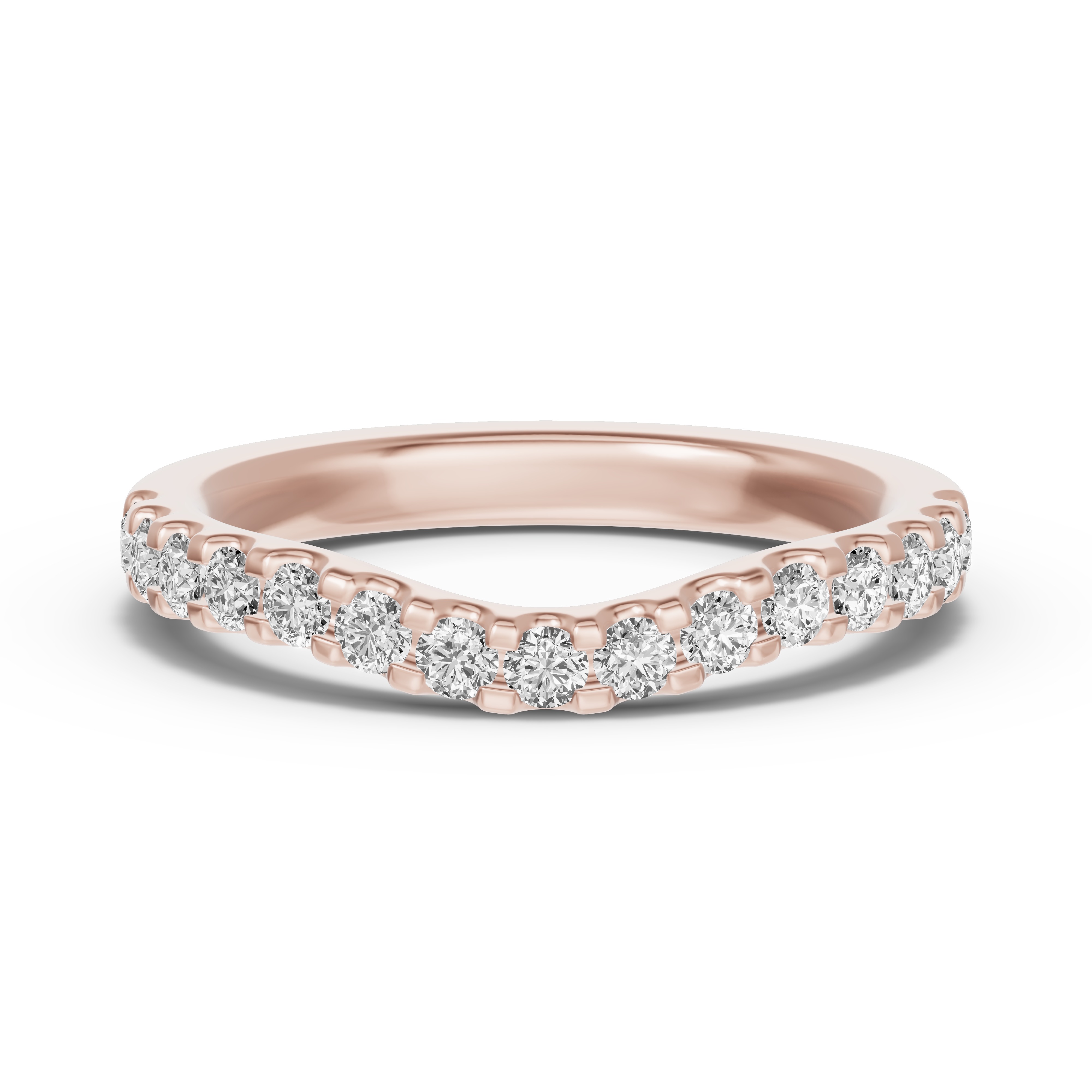 Trevi Contoured Pavé Band (2.2mm)