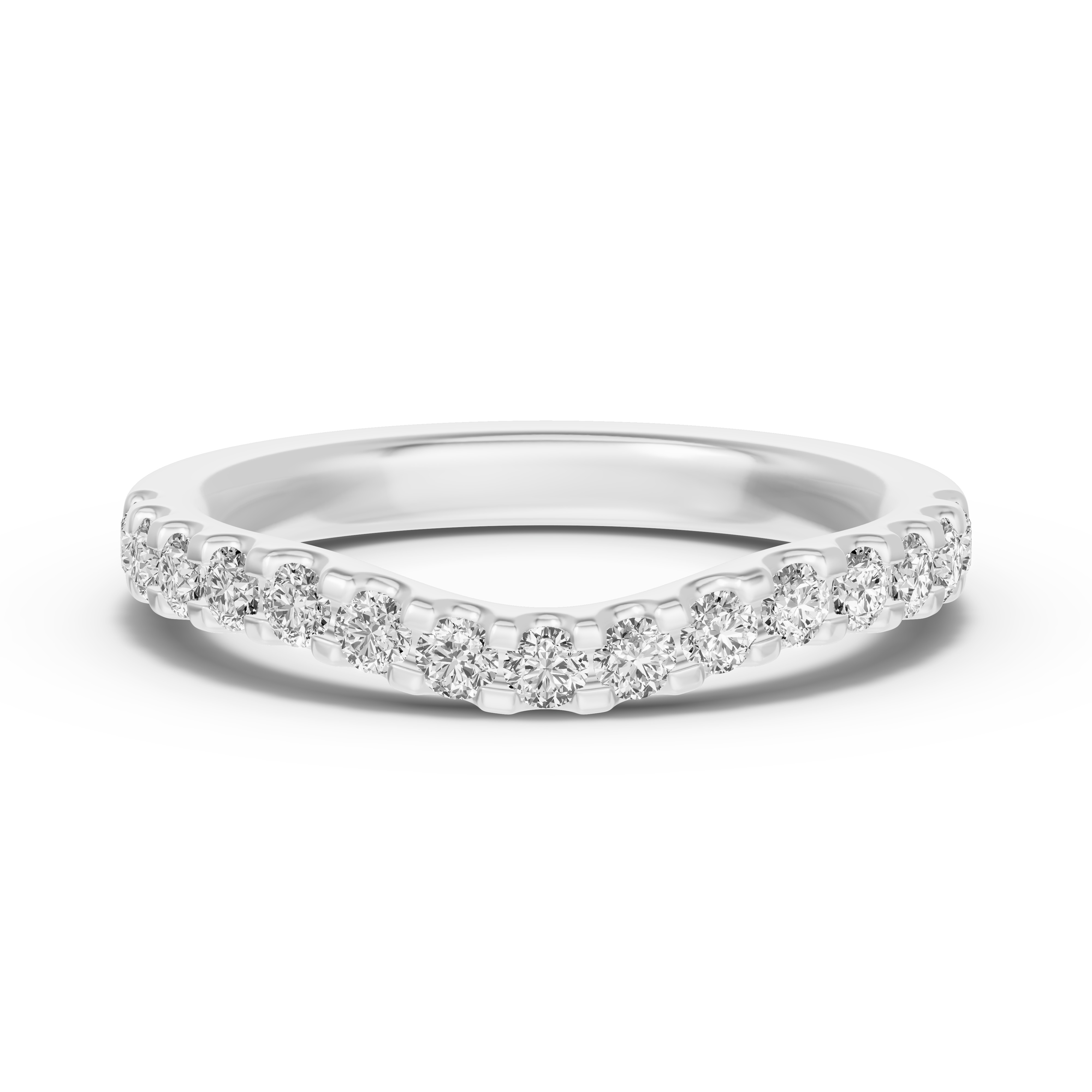 Trevi Contoured Pavé Lab  Band (2.2mm)