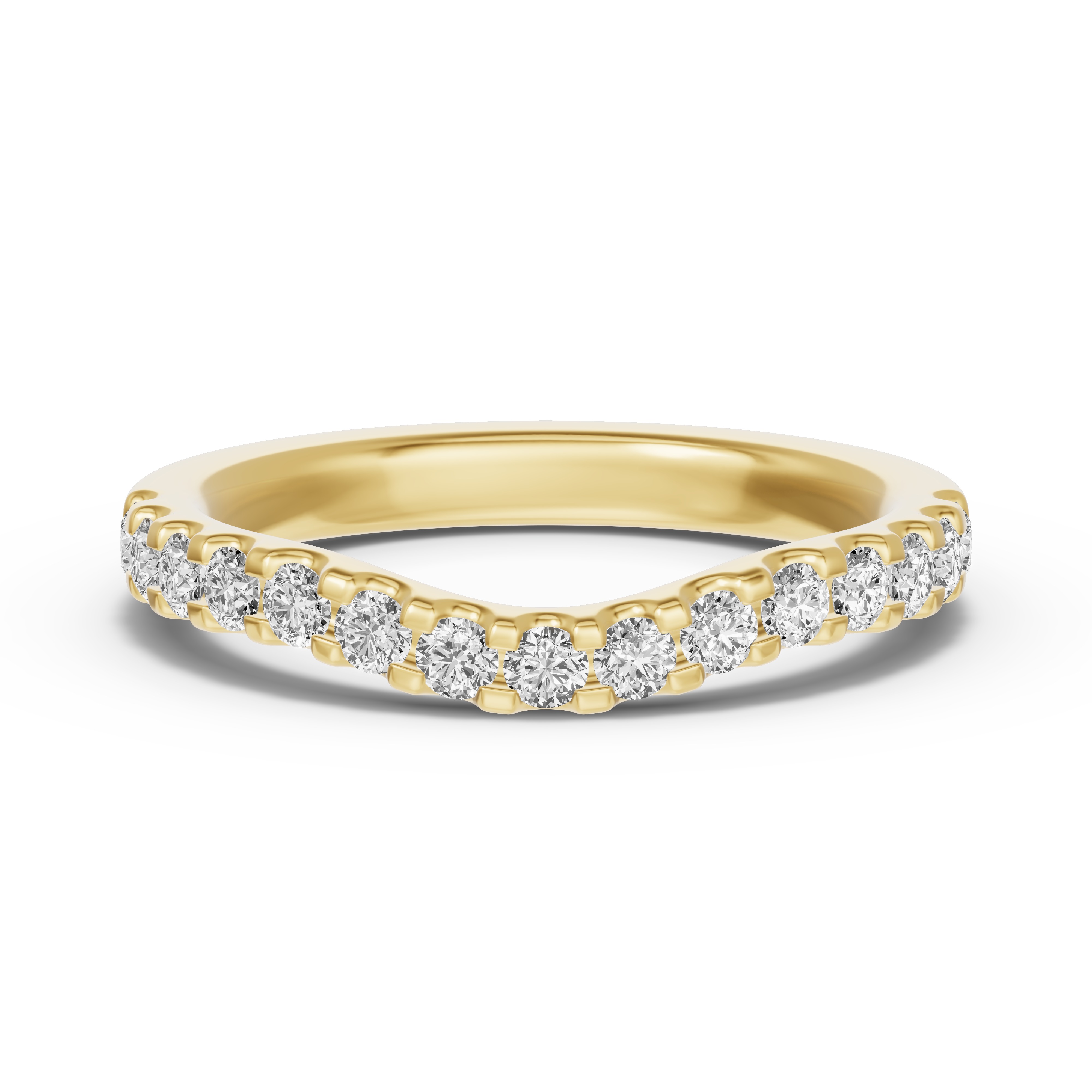 Trevi Contoured Pavé Band (2.2mm)