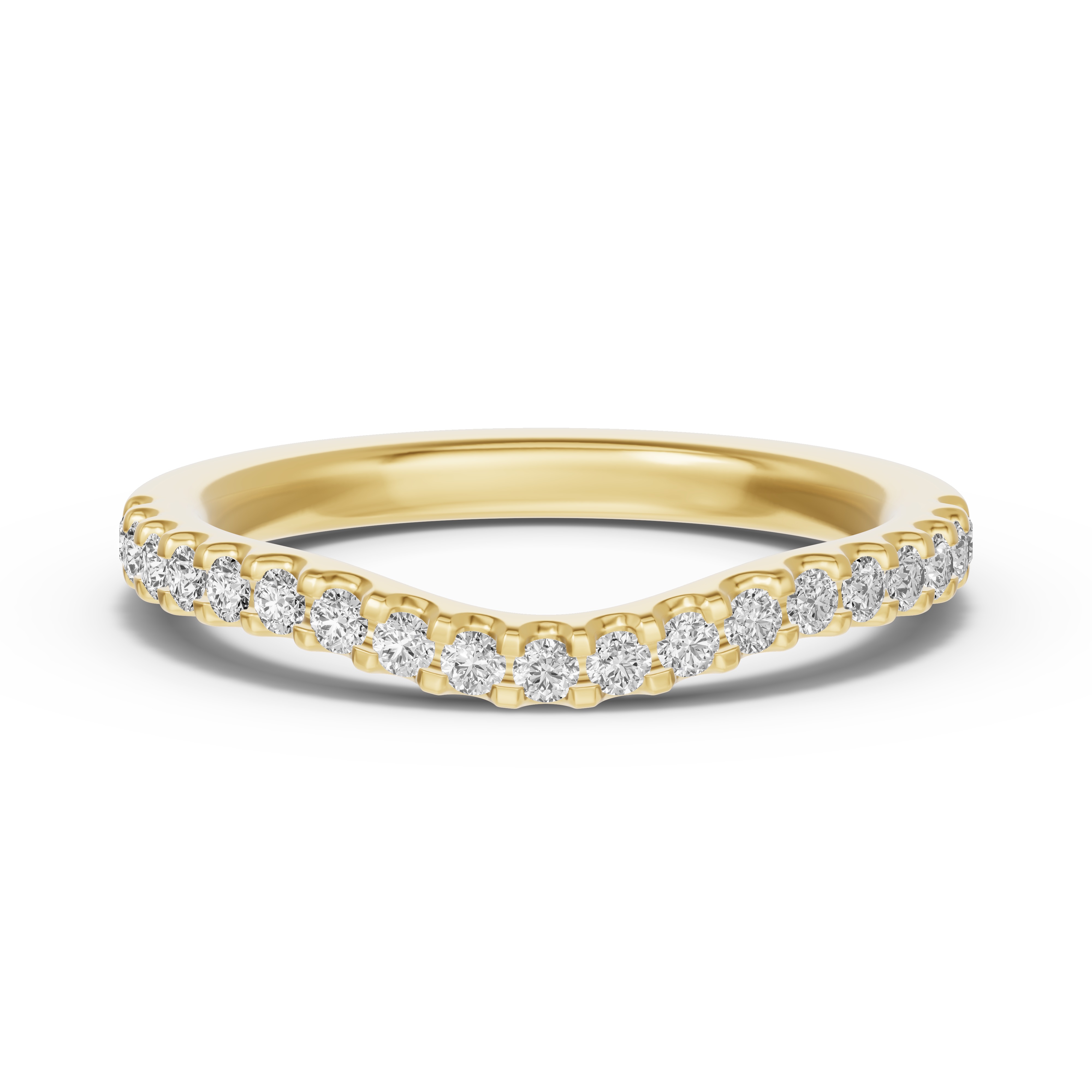 Trevi Contoured Pavé Lab  Band (1.8mm)
