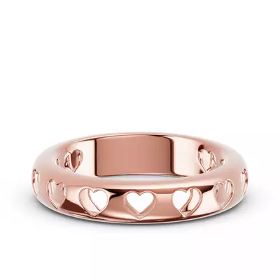Eternity Heart Cutout Band