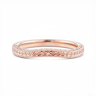 Corinne Vintage Engraved Contoured Band