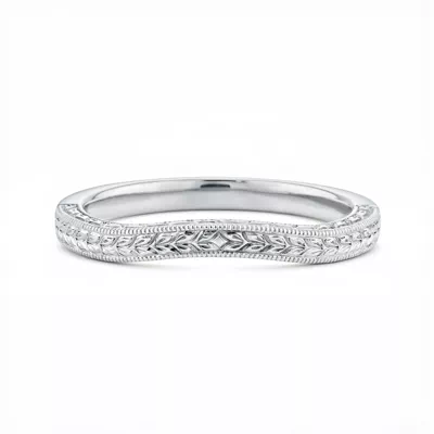 Corinne Vintage Engraved Contoured Band