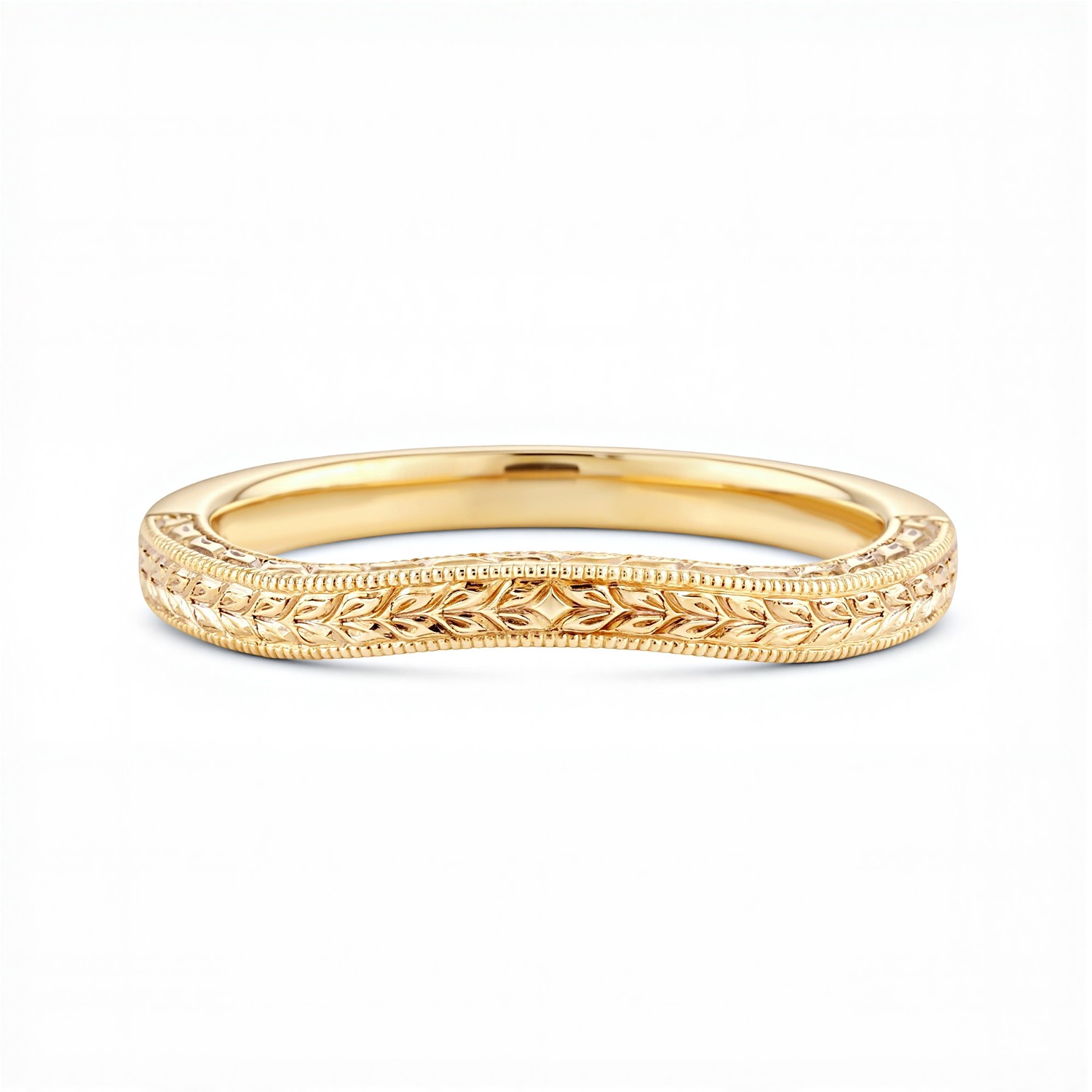 Corinne Vintage Engraved Contoured Band