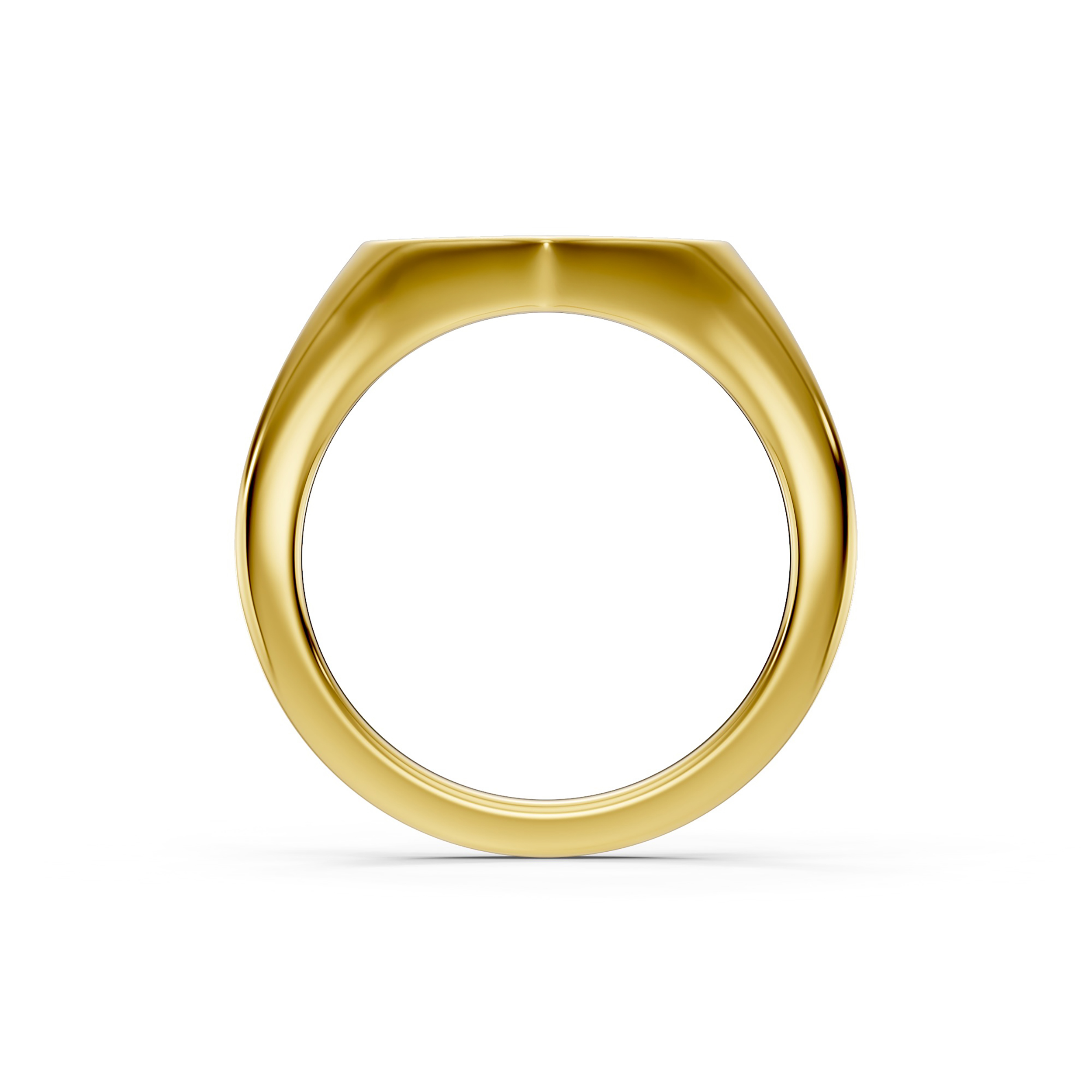 Heart Pavé Diamond Initial Signet Ring - Z
