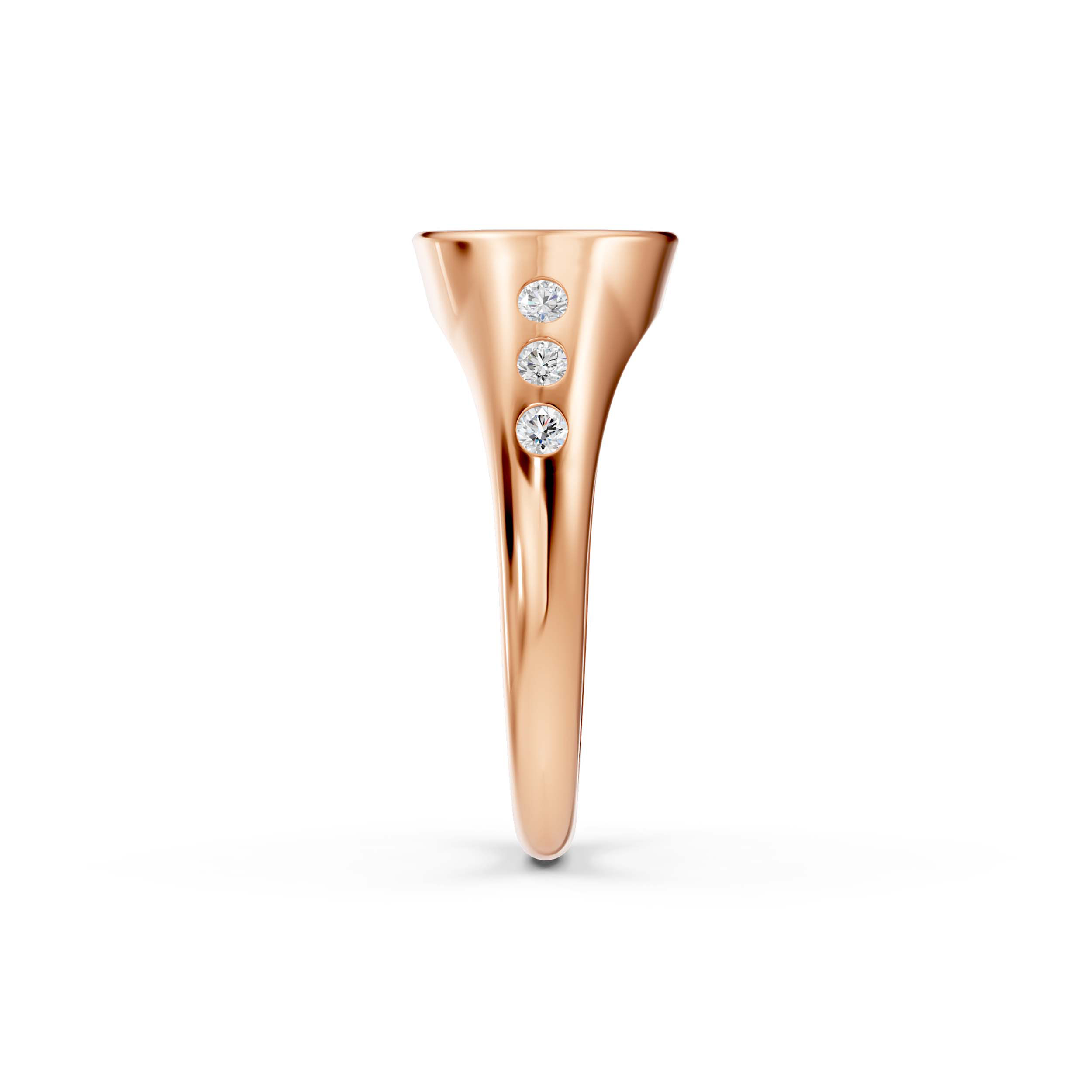 Initial Signet Diamond Accent Ring - Z