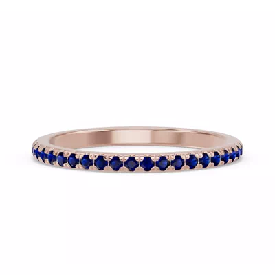 Marigold Pavé Sapphire Band