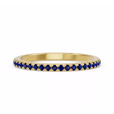 Marigold Pavé Sapphire Band