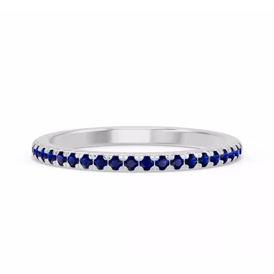 Marigold Pavé Sapphire Band