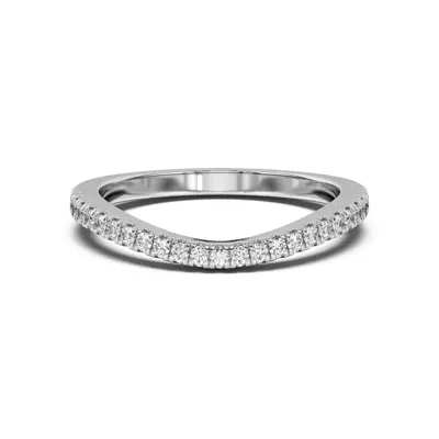 Farrah Curved Pavé Band