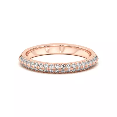 Karen Knife-Edge Pavé Band