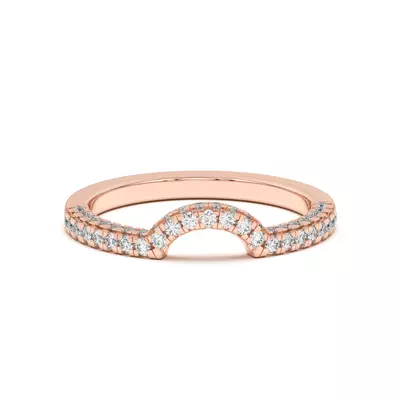 Trio Diamond Curved Band