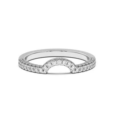 Trio Diamond Curved Band