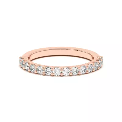 Wave Prong Pavé Band