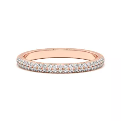 Ingrid Double Row Pavé Band