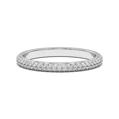 Ingrid Double Row Pavé Band