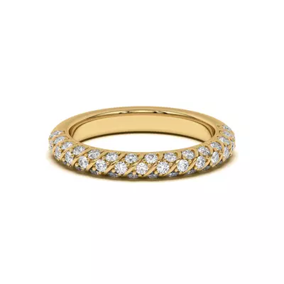 Madeline Pavé Trio Striped Band