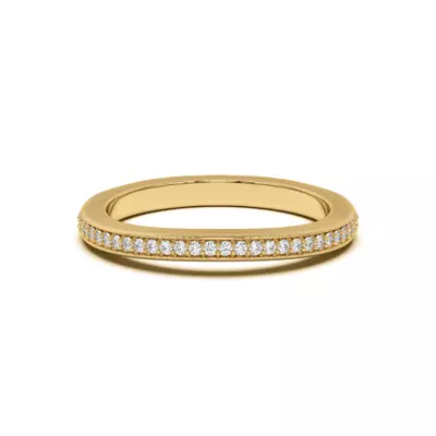 Fernanda Curved Pavé Band