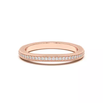 Fernanda Curved Pavé Band