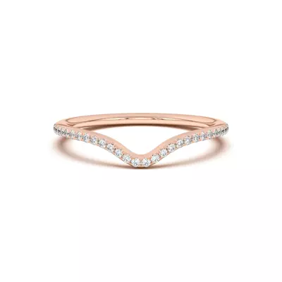 Andra Curved Pavé Band