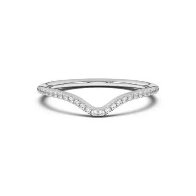 Andra Curved Pavé Band