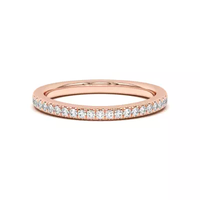 Nalani Curved Pavé Band