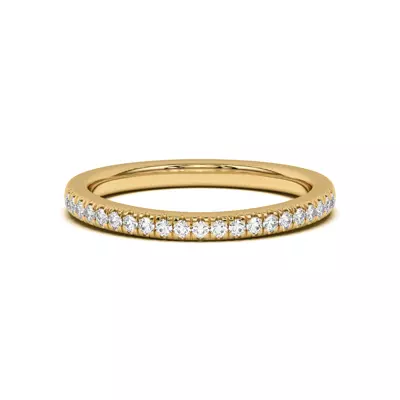 Nalani Curved Pavé Band