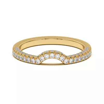 Nelly Curved Pavé Band