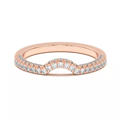 Nelly Curved Pavé Band