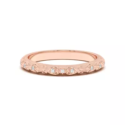 Kathryn Pavé Heart Scroll Band