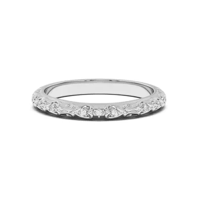 Kathryn Lab Pavé Heart Scroll Band