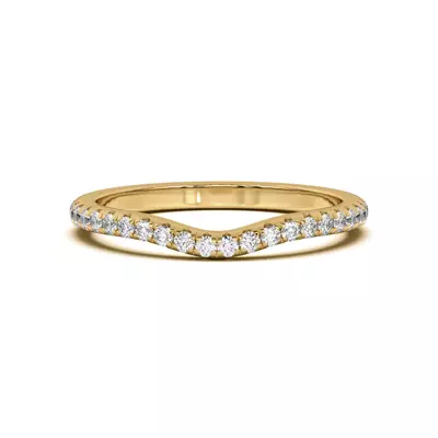 Tanya Curved Pavé Band