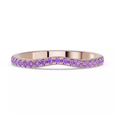 Spectra Amethyst Contoured Band