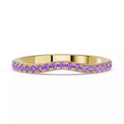Spectra Amethyst Contoured Band