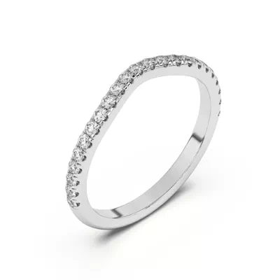 Betsy Petite Curved Lab Pavé Band