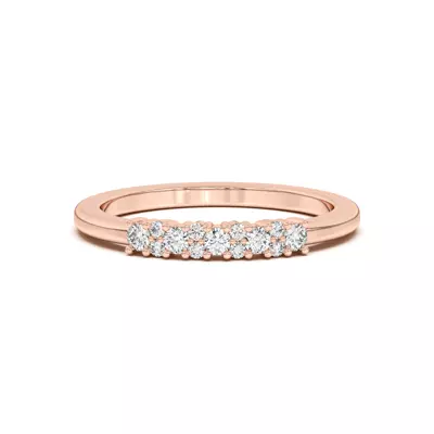 Petite Cascade Diamond Band