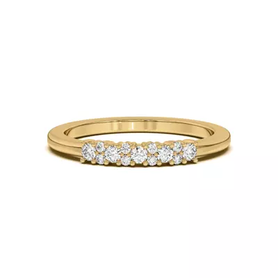 Petite Cascade Diamond Band