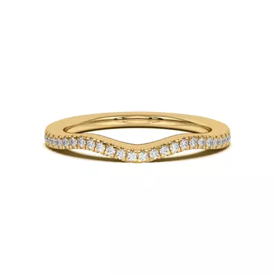 Cambridge Curved Pavé Band