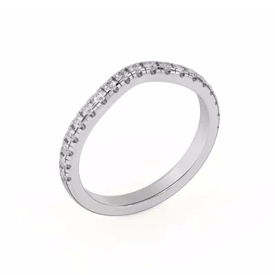 Betsy Classic Curved Lab Pavé Band