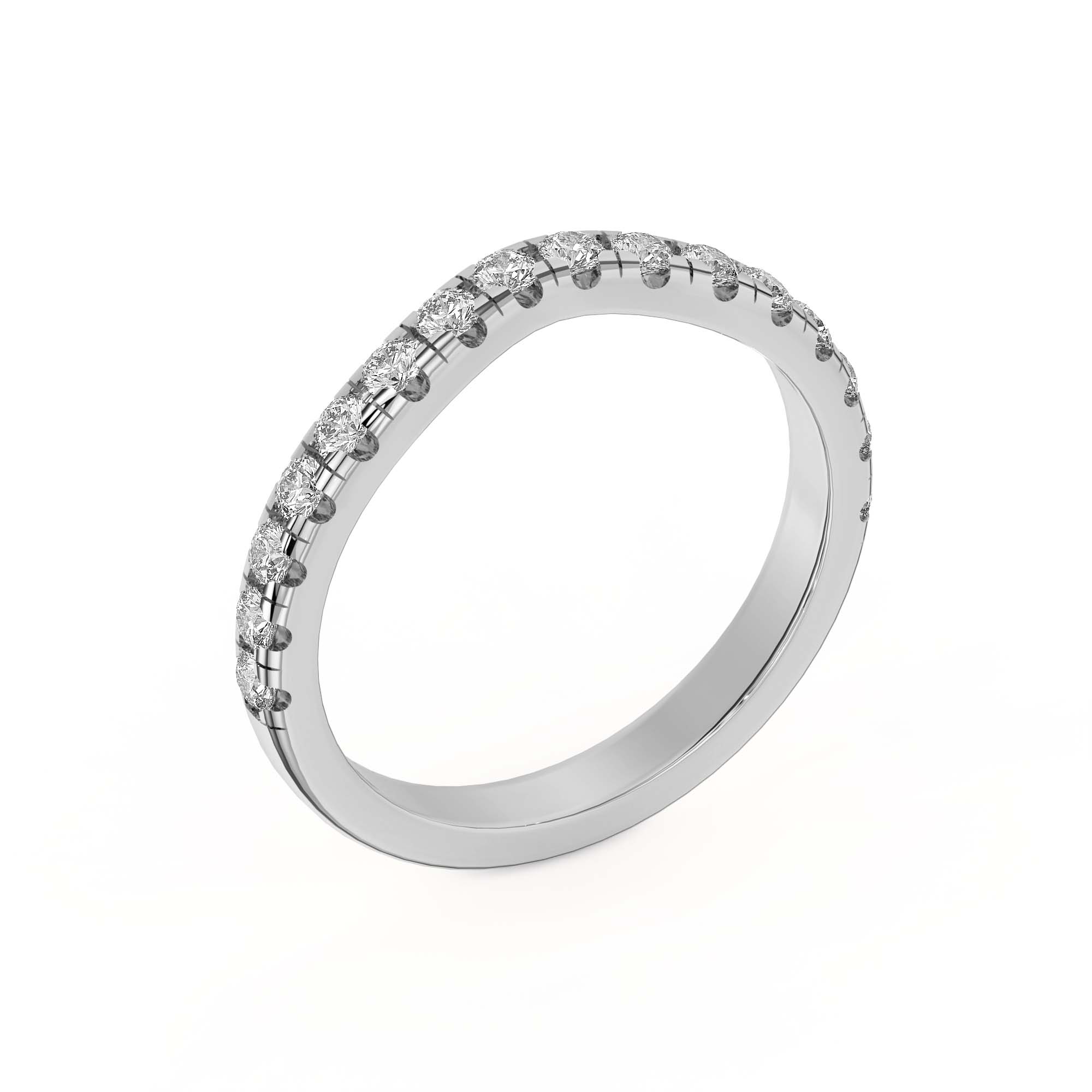 Betsy Grand Curved Lab Pavé Band