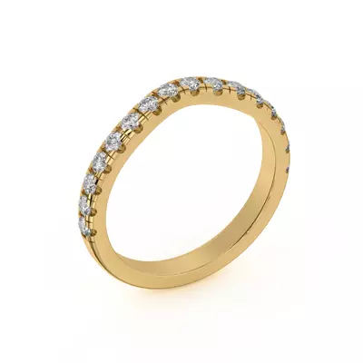 Betsy Grand Curved Pavé Band