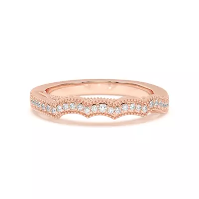 Oasis Filigree Pavé Curved Band