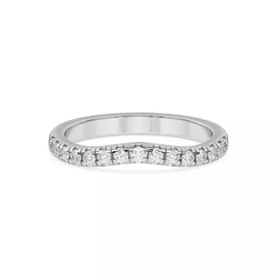 Petalo Pavé Curved Band
