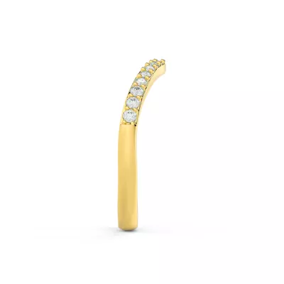 Belloc Lab Diamond Pavé Curved Band